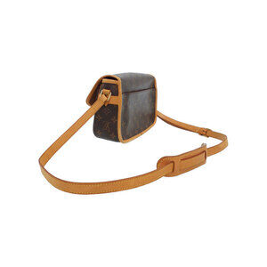 Louis Vuitton Monogram Leather Shoulder Brown Bag Sologne